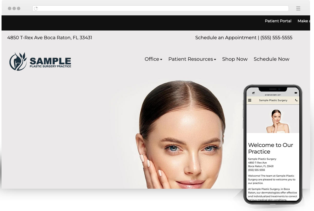 plastic surgery website theme